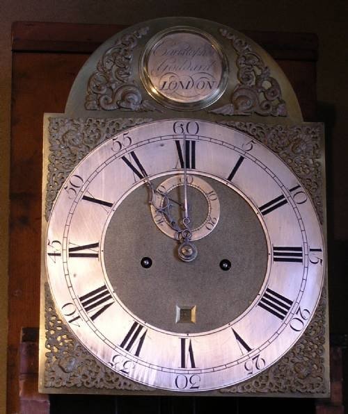fig 1. Georgian Mahogany London Longcase Clock